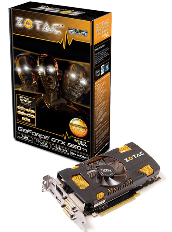 Zotac Multiview GeForce GTX 550 Ti, video card, graphic adapter, Zotac, GeForce